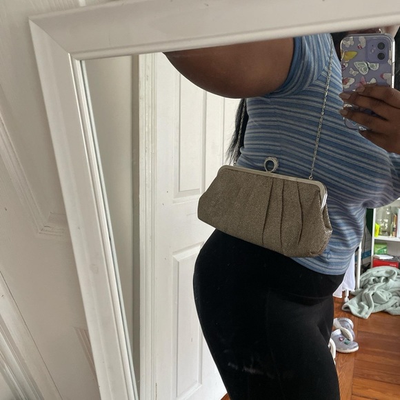 Lulu Townsend gold sparkly clutch - Picture 6 of 10